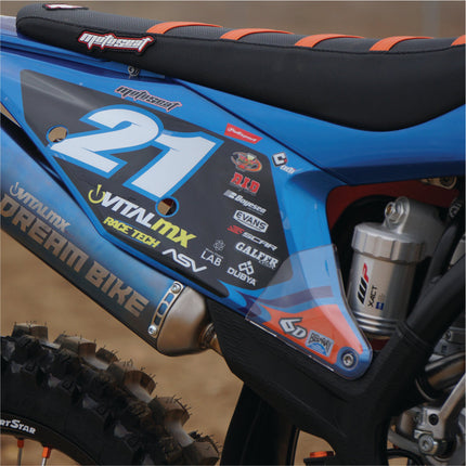Polisport Graphic Guards for GASGAS MC MCF EC ECF EX EXF (2021-2023)  Durable Injection-Molded Plastic/clear