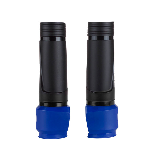 Polisport Lower Triple Clamp Guard - Durable Plastic Protection for Dirt Bike Forks, Universal Fit with Pre-Cut Lines, Foam Strips to Prevent Scratches, Easy Install-Under 1 Minute - Black/Blue