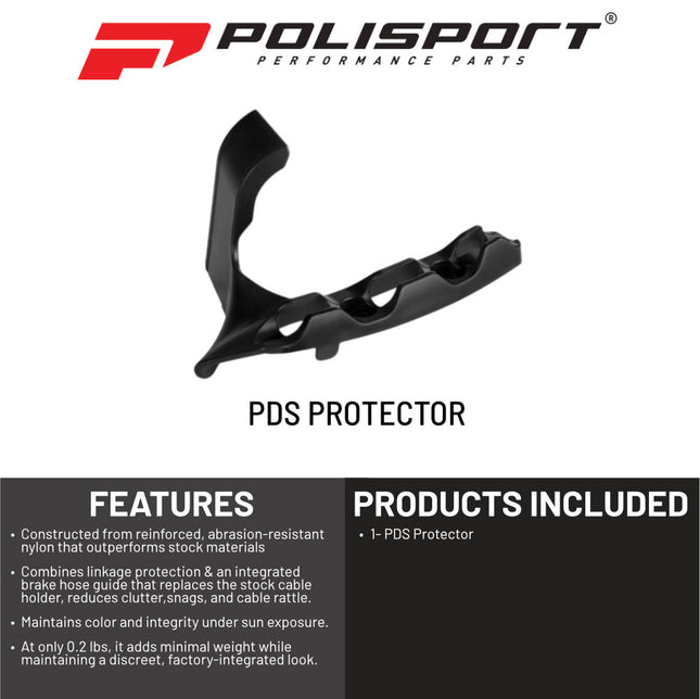 Polisport Motocross Motorcycles (MX) PDS Protector for KTM EXC125/150/250/300/350/450/500, EXC-F250/350/450/500, XC-W150/250/300/350/450/500, XCF-W250/350/450 (2017-2023) Dirt Bikes - Black