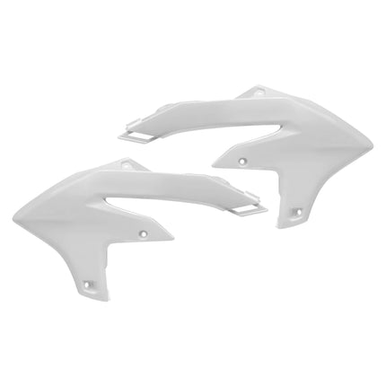 Polisport Radiator Scoops - White Panels for Yamaha YZ 450F (2023-2026) Yamaha YZ 250F/450FX (2024-2026) - OEM Fit, Glossy Finish, Lightweight & Impact-Resistant, Easy Installation