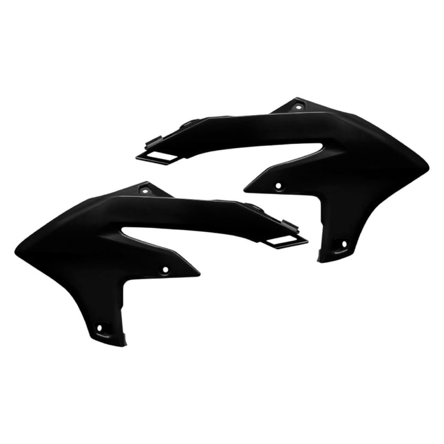 Polisport Radiator Scoops - Black Panels for Yamaha YZ 450F (2023-2026) Yamaha YZ 250F/450FX (2024-2026) - OEM Fit, Glossy Finish, Lightweight & Impact-Resistant, Easy Installation