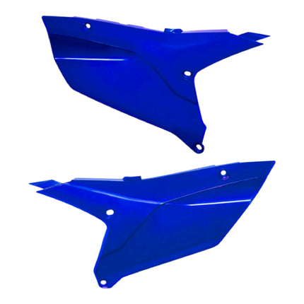 Polisport Motocross (MX) Replica Plastics Side Panels for Yamaha YZ 450F (2023-25), YZ 250F/450FX (2024-25) Dirt Bike - OEM Quality, Durable, Flexible & Perfect Fit - Blue
