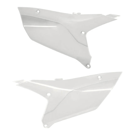 Polisport Motocross (MX) Replica Plastics Side Panels for Yamaha YZ 450F (2023-25), YZ 250F/450FX (2024-25) Dirt Bike - OEM Quality, Durable, Flexible & Perfect Fit - White