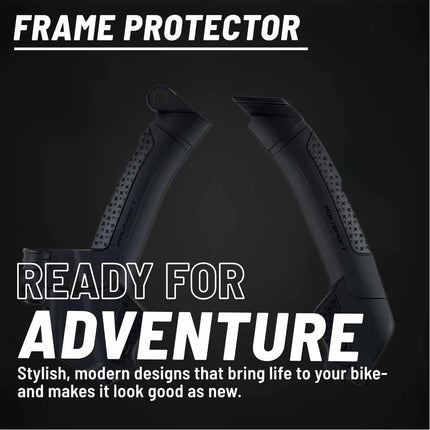 Polisport Motocross (MX) Motorcycle Frame Protector for Husqvarna TE/FE/TX/FX (2023-2024) Dirt Bikes- OEM Quality for Superior Fit & Durable Protection, Easy Installation - Black