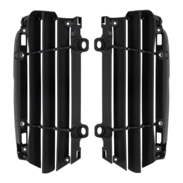 Polisport Radiator Louvers - Black Panels for GasGas (2024) Husqvarna (2023-2024) KTM (2023-2024) - OEM Fit, Durable Plastic, Enhanced Airflow, Easy Installation