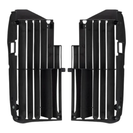 Polisport Radiator Louvers - Black Panels for Yamaha YZ 250F/450FX/WR 450F (2024) Yamaha YZ 450F (2023-2024) - OEM Fit, Durable Plastic, Enhanced Airflow, Easy Installation