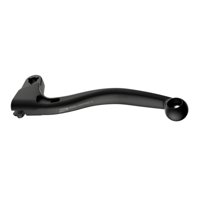 Polisport  APT Unbreakable Clutch Lever - Fits: Yamaha YZ (2008-2025) Motocross (MX) OEM Shape, APT Composite, Stainless Strip, CNC Adapter, Bendable Design, Easy Install, Black