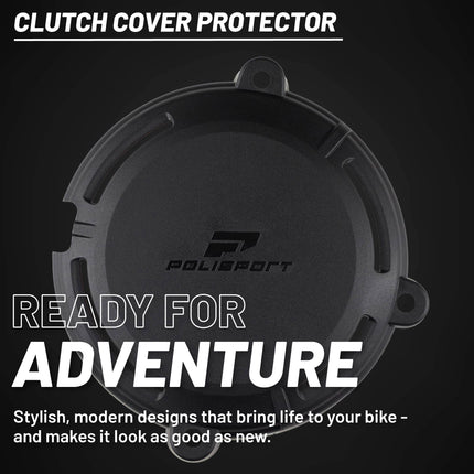 Polisport Clutch Cover Protector Kit (Black) - Compatible with  Sherco SEF 250/300 (2024)