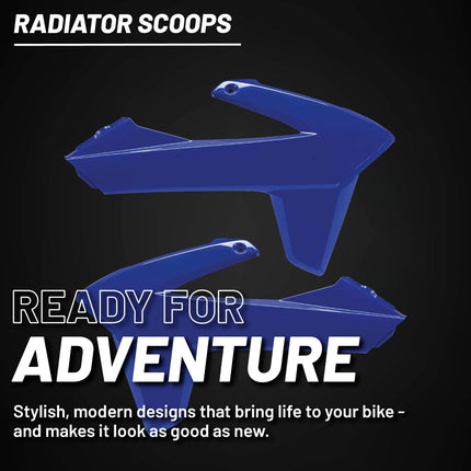 Polisport Radiator Scoops - Blue Panels for Sherco SE/SEF (2025) - OEM Fit, Glossy Finish, Lightweight & Impact-Resistant, Easy Installation
