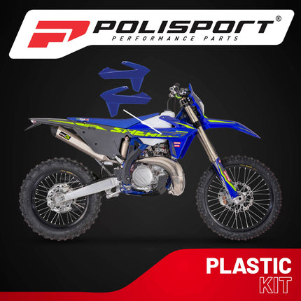 Polisport Radiator Scoops - Blue Panels for Sherco SE/SEF (2025) - OEM Fit, Glossy Finish, Lightweight & Impact-Resistant, Easy Installation