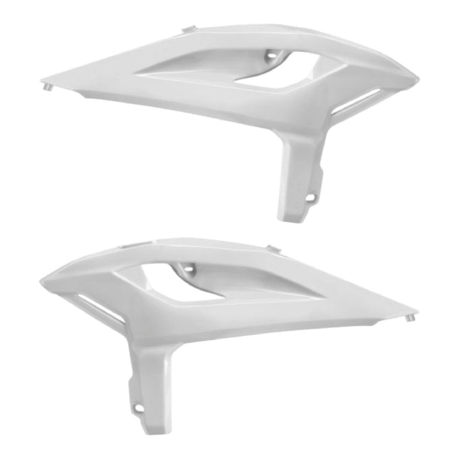 Polisport Radiator Scoops - White  Panels for Beta RR X-PRO/RACE (2025-2026) - OEM Fit, Glossy Finish, Lightweight & Impact-Resistant, Easy Installation