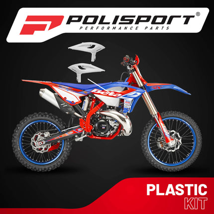 Polisport Radiator Scoops - White  Panels for Beta RR X-PRO/RACE (2025-2026) - OEM Fit, Glossy Finish, Lightweight & Impact-Resistant, Easy Installation
