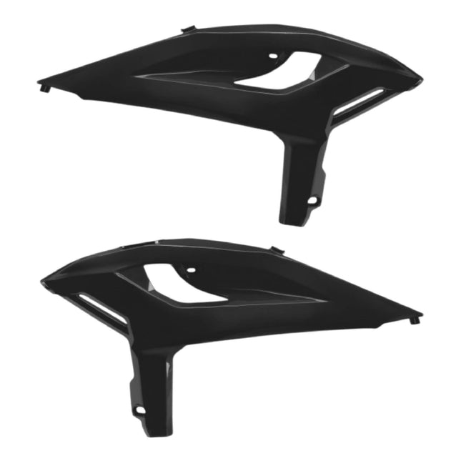 Polisport Radiator Scoops - Black  Panels for Beta RR X-PRO/RACE (2025-2026) - OEM Fit, Glossy Finish, Lightweight & Impact-Resistant, Easy Installation
