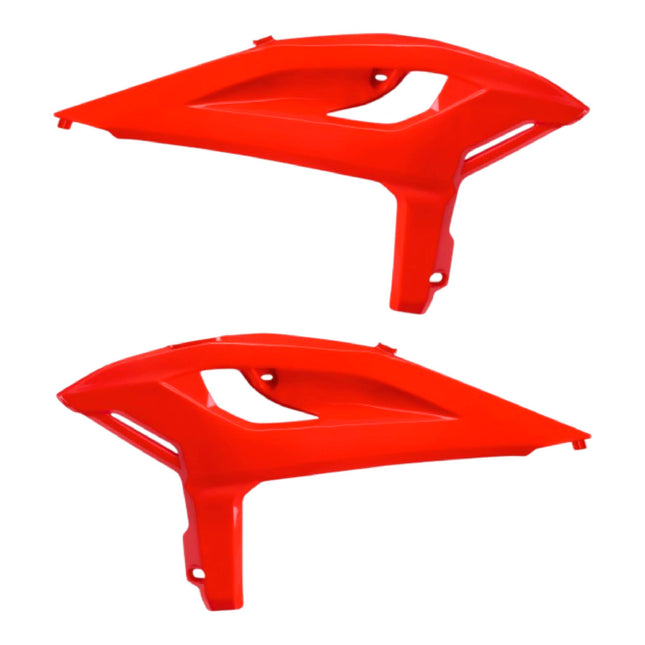 Polisport Radiator Scoops - Red Panels for Beta RR X-PRO/RACE (2025-2026) - OEM Fit, Glossy Finish, Lightweight & Impact-Resistant, Easy Installation