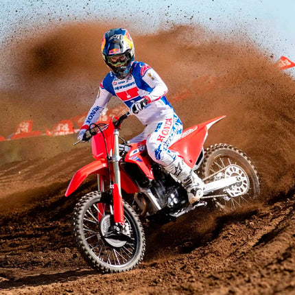 Polisport Radiator Scoops - Red Panels for Honda CRF 250R (2025) Honda CRF 450R (2025) - OEM Fit, Glossy Finish, Lightweight & Impact-Resistant, Easy Installation