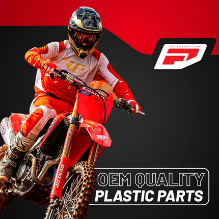 Polisport Radiator Scoops - Black Panels for Honda CRF 250R (2025) Honda CRF 450R (2025) - OEM Fit, Glossy Finish, Lightweight & Impact-Resistant, Easy Installation