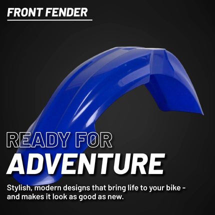 Polisport Motocross (MX) Front Fender for Yamaha YZ 125/250/450F/WR 250F/WR 450F(2006-14) Dirt Bike - OEM Quality, Durable, Flexible & Perfect Fit - Blue