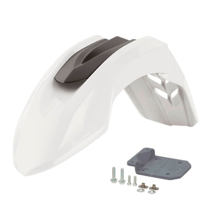 Polisport Supermoto (SM) Motocross (MX) UFX Front Fender - Universal Fit for all Full Size Dirt Bikes - White