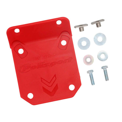 Polisport Motocross (MX) FreeFlow Universal Fender with UFX Mounting System Bracket - Universal Fit for all Full Size Susuki Dirt Bikes (2009-25) - Red