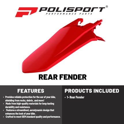 Polisport Motocross (MX) Rear Fender for GasGas MC 85 (2021-24) Dirt Bike