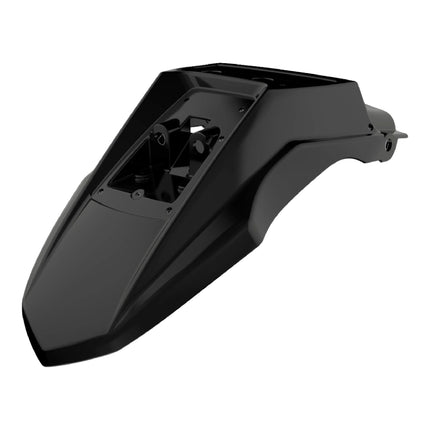 Polisport Motocross (MX) Rear Fender for Kawasaki KLR 650 (2008-18) Dirt Bike - OEM Quality, Durable, Flexible & Perfect Fit - Black
