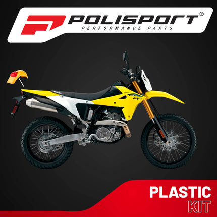 Polisport Motocross (MX) Preston Petty IT Rear Fender for Enduro Dirt Bikes - Intergal Tail Light, OEM Replacement - Yellow