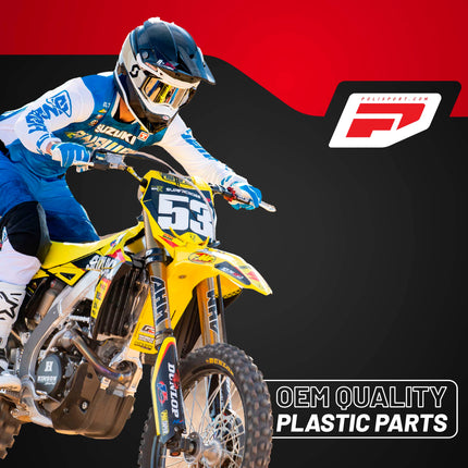 Polisport Motocross (MX) Preston Petty IT Rear Fender for Enduro Dirt Bikes - Intergal Tail Light, OEM Replacement - Yellow