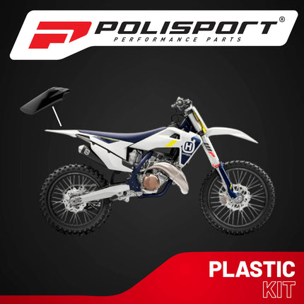 Polisport Motocross (MX) Rear Fender for Husqvarna TC/TX/FX 125/250 (2019-22) & FE/TE (2020-23) Dirt Bike - OEM Quality, Durable, Flexible & Perfect Fit - Black