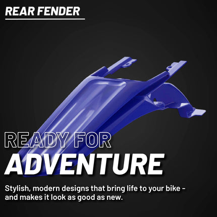Polisport Motocross (MX) Rear Fender for Sherco SE/SEF (2017-24) Dirt Bike - OEM Quality, Durable, Flexible & Perfect Fit - Blue