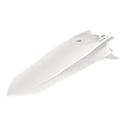 Polisport Motocross (MX) Rear Fender for KTM EXC/EXC-F & XC-W/XCF-W (2020-23) Dirt Bike - OEM Quality, Durable, Flexible & Perfect Fit - White