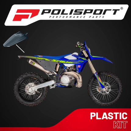 Polisport Motocross (MX) Rear Fender for Sherco SE/SEF (2025) Dirt Bike - OEM Quality, Durable, Flexible & Perfect Fit - Black