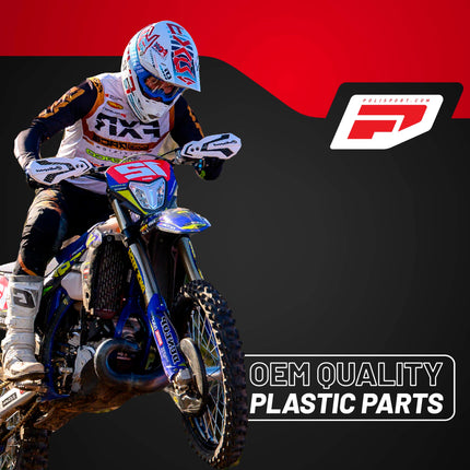 Polisport Motocross (MX) Rear Fender for Sherco SE/SEF (2025) Dirt Bike - OEM Quality, Durable, Flexible & Perfect Fit - White