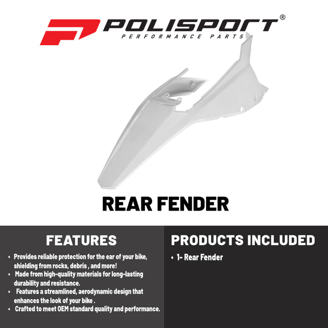 Polisport Motocross (MX) Replica Plastics Rear Fender for Beta RR X-Pro / Race (2025-26) Dirt Bike