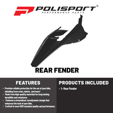 Polisport Motocross (MX) Replica Plastics Rear Fender for Beta RR X-Pro / Race (2025-26) Dirt Bike