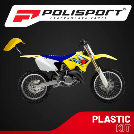 Polisport Motocross (MX) Rear Fender for Suzuki RM 125/250 (2001-08) Dirt Bike - OEM Quality, Durable, Flexible & Perfect Fit - Yellow