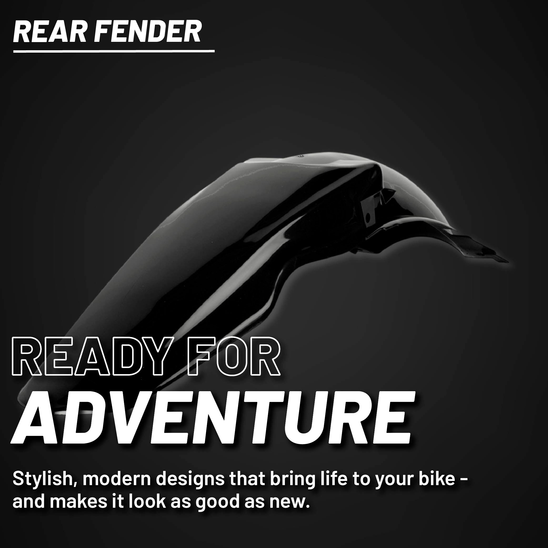 Polisport Motocross (MX) Rear Fender for Suzuki RM 125/250 (2001-08) Dirt Bike