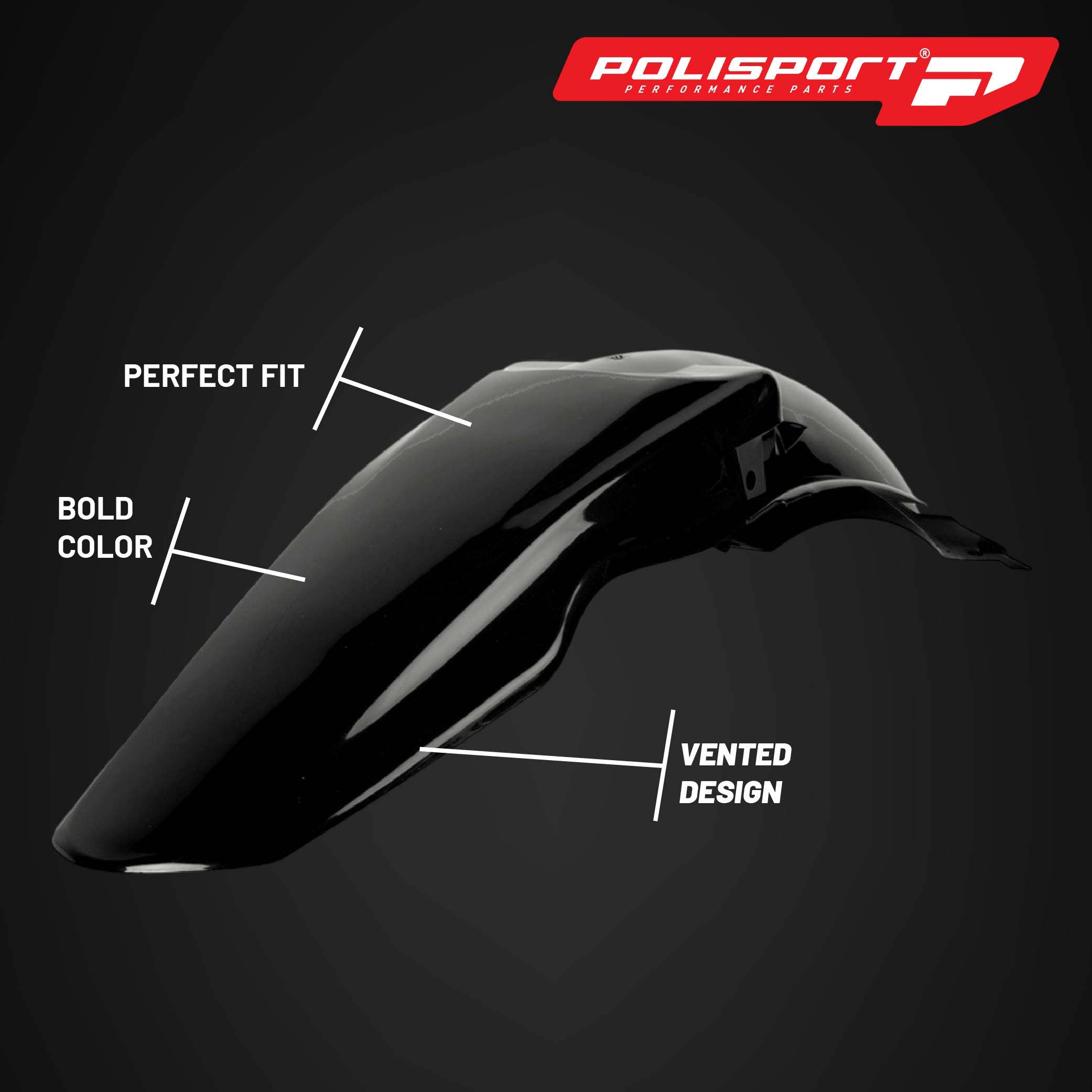 Polisport Motocross (MX) Rear Fender for Suzuki RM 125/250 (2001-08) Dirt Bike