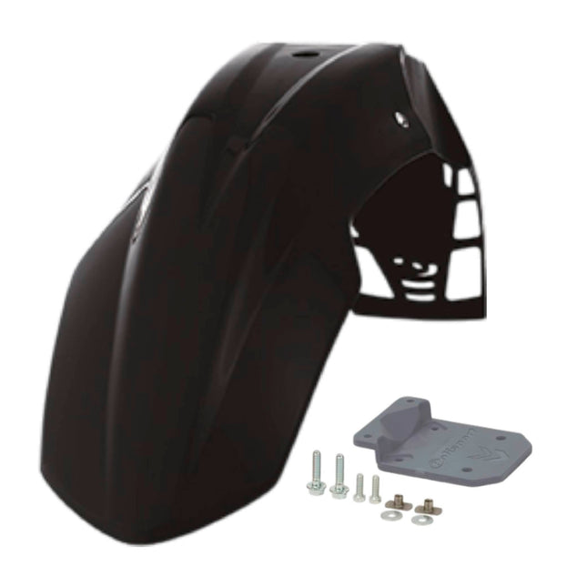 Polisport Motocross (MX) FreeFlow Universal Front Fender - Universal Fit for all Full Size Dirt Bikes - Black