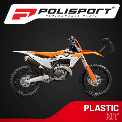 Polisport Motocross (MX) FreeFlow Universal Front Fender - Universal Fit for all Full Size Dirt Bikes - Black