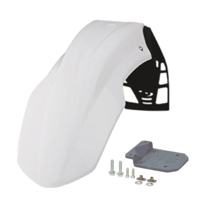 Polisport Motocross (MX) FreeFlow Universal Front Fender - Universal Fit for all Full Size Dirt Bikes - White