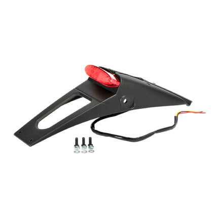 Polisport RSP LED 2.0 Tail Light/Brake Light Kit for Off-Road & Street Motorcycles - Integrated Rear, Stop & License Plate Light - Full LED technology, ECE Approved OEM Quality - Blk