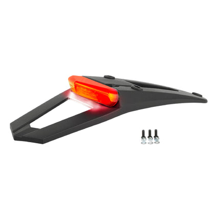 Polisport RSP LED 3.0 Tail Light/Brake Light Kit for Enduro, Track & Dual Sport Motorcycles - Integrated Rear & Stop Light - Full LED technology, ECE & DOT Approved OEM Quality - Blk