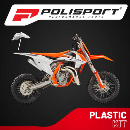 Polisport Motocross (MX) Rear Fender for KTM SX 65 (2016-23) Dirt Bike - OEM Quality, Durable, Flexible & Perfect Fit - White