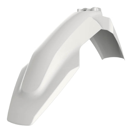 Polisport Motocross (MX) Front Fender for Husqvarna TC125/250 FC/FE & TE/TX (2016-22) Dirt Bike - OEM Quality, Durable, Flexible & Perfect Fit - White