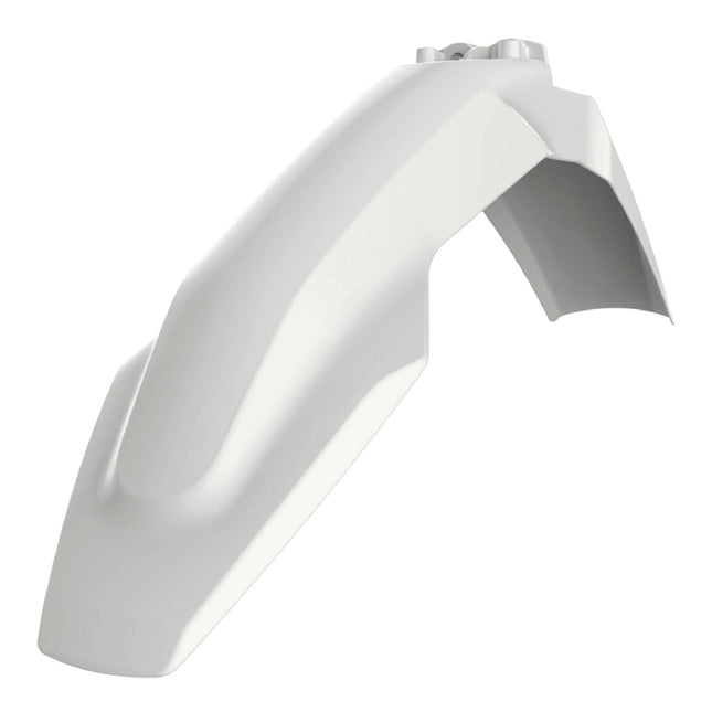 Polisport Motocross (MX) Front Fender for Husqvarna TC125/250 FC/FE & TE/TX (2016-22) Dirt Bike - OEM Quality, Durable, Flexible & Perfect Fit - White