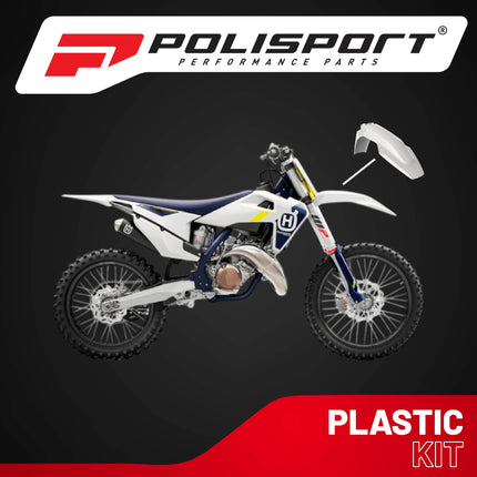 Polisport Motocross (MX) Front Fender for Husqvarna TC125/250 FC/FE & TE/TX (2016-22) Dirt Bike - OEM Quality, Durable, Flexible & Perfect Fit - White