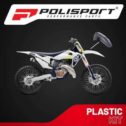 Polisport Motocross (MX) Front Fender for Husqvarna TC125/250 FC/FE & TE/TX (2016-22) Dirt Bike - OEM Quality, Durable, Flexible & Perfect Fit - Nardo Grey