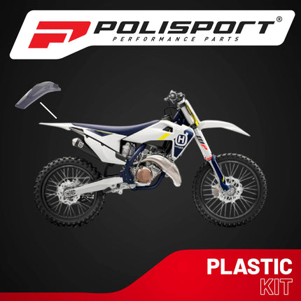 Polisport Motocross (MX) Rear Fender for Husqvarna TC 250 FC/FE & TE/TX (2016-22) Dirt Bike - OEM Quality, Durable, Flexible & Perfect Fit - Nardo Grey