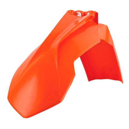 Polisport Motocross (MX) Front Fender for KTM EXC/EXC-F/XC-W/XCF-W & SX/SXF (2013-16) Dirt Bike - OEM Quality, Durable, Flexible & Perfect Fit - Orange