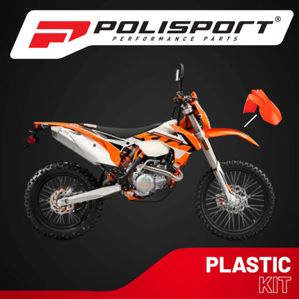 Polisport Motocross (MX) Front Fender for KTM EXC/EXC-F/XC-W/XCF-W & SX/SXF (2013-16) Dirt Bike - OEM Quality, Durable, Flexible & Perfect Fit - Orange